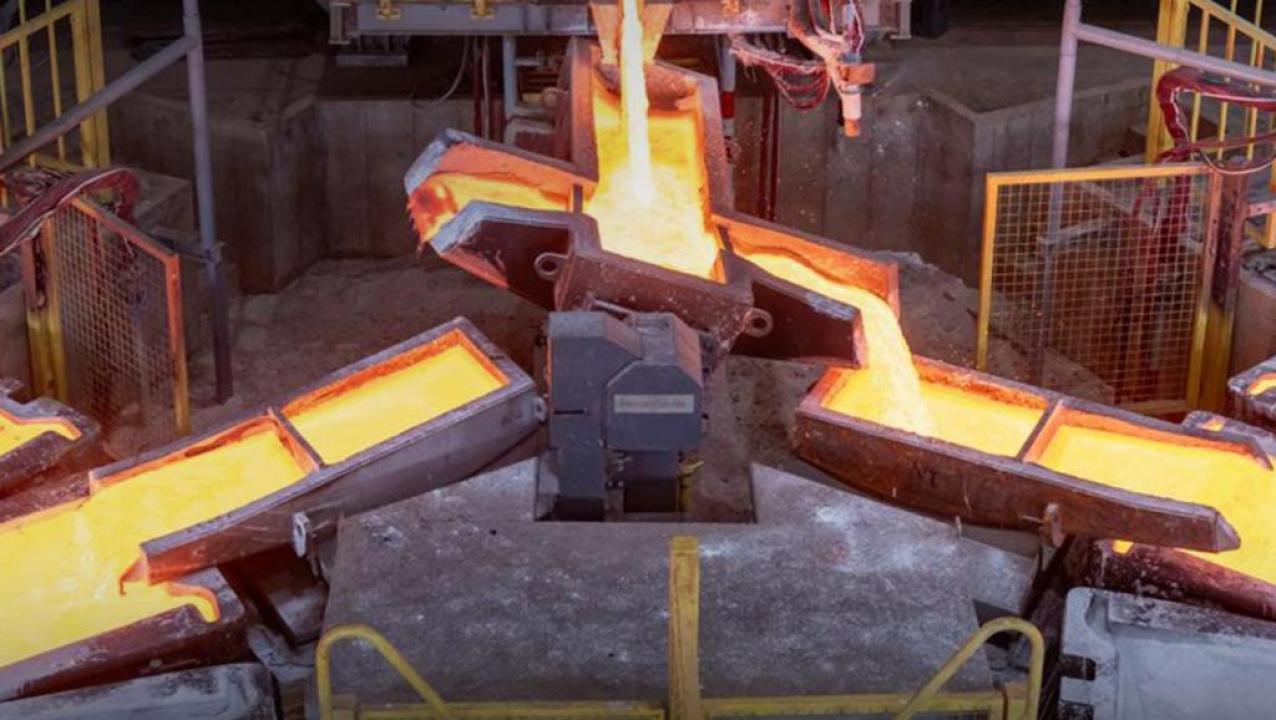 Fonderie des anodes de cuivre [photo d'illustration]