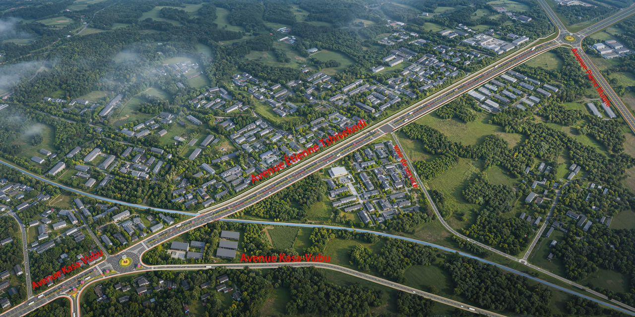 La maquette de présentation du nouveau boulevard Dr Étienne Tshisekedi