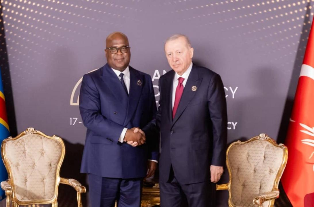 Le Président Félix Tshisekedi et son homologue Recep Tayyip Erdoğan [photo d'illustration]
