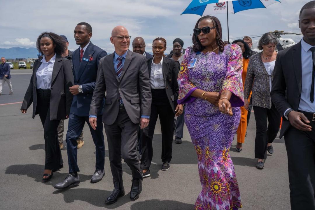 James Swan, chef de la MONUSCO, lors de son arrivée à Goma [photo d’illustration]