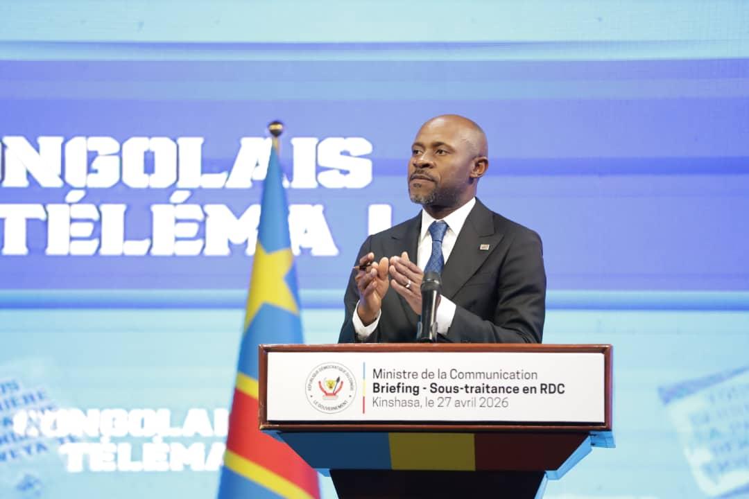 Patrick Muyaya, ministre de Communication et Médias, et porte-parole du Gouvernement congolais