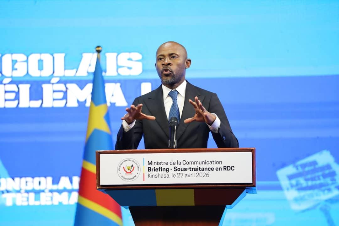Patrick Muyaya, ministre de Communication et Médias, et porte-parole du Gouvernement congolais