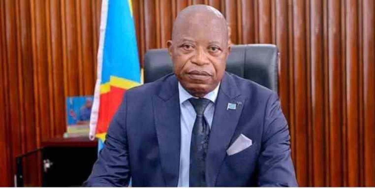 André Mbata,  secrétaire permanent de l’Union Sacrée de la Nation [photo d’illustration]