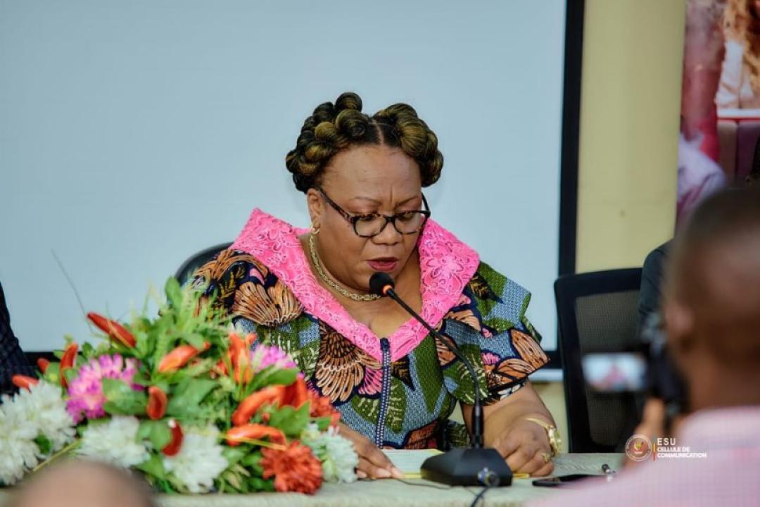 La ministre de l'ESU Marie-Thérèse Sombo [photo d'illustration]