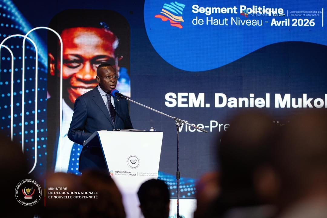 Le ministre de l’Économie nationale, Daniel Mukoko Samba, qui a clôturé les travaux [photo d’illustration]