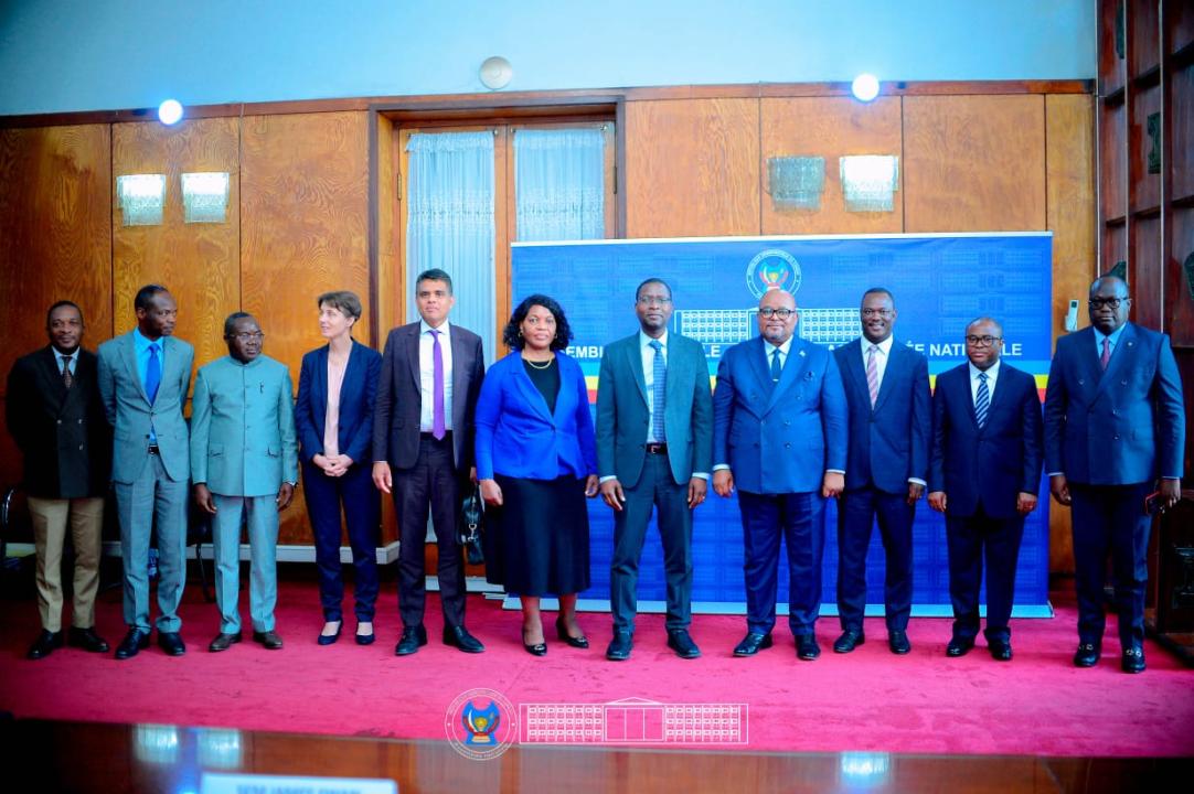 La délégation du FMI reçue par le Président de la chambre basse du parlement Aimé Boji, ce jeudi 30 avril 2026