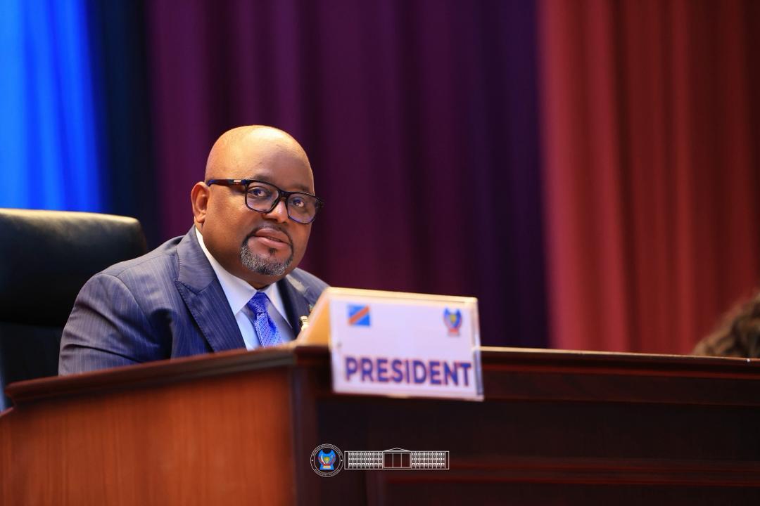 Aimé Boji Sangara,  président de l'Assemblée nationale de la RDC 