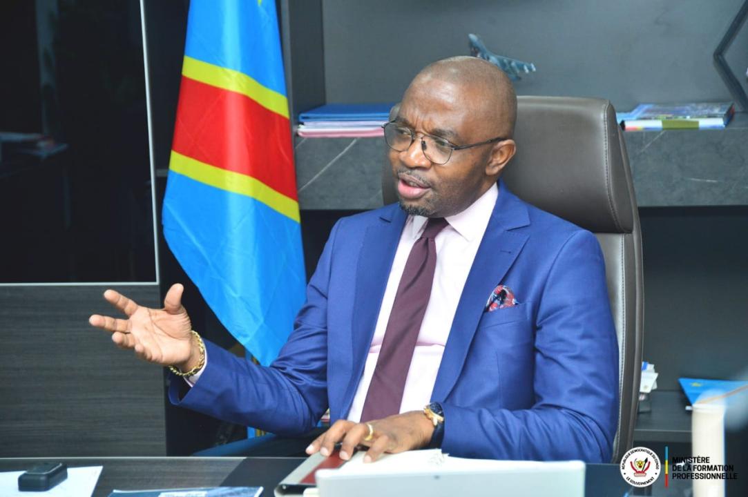 Le ministre de la Formation professionnelle Marc Ekila Likombo [photo d'illustration]