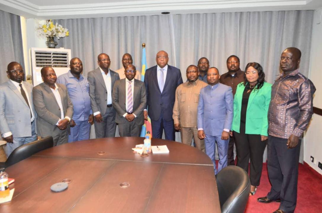 Le VPM des Transports Jean-Pierre Bemba et les élus nationaux de l'Ituri, mardi 05 mai 2026