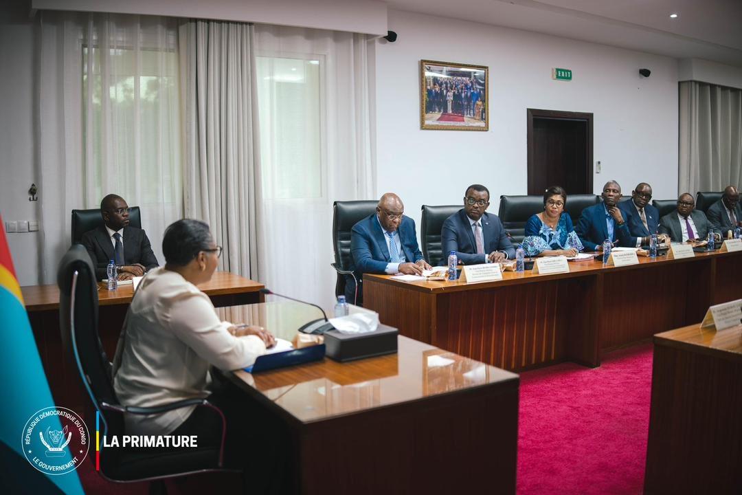 La Première ministre Judith Suminwa et quelques membres du gouvernement, mardi 05  mai 2026