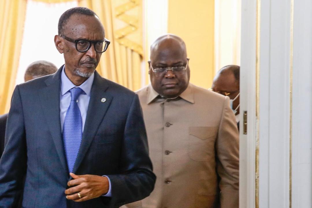 Kagame devant Tshisekedi [photo d’illustration]