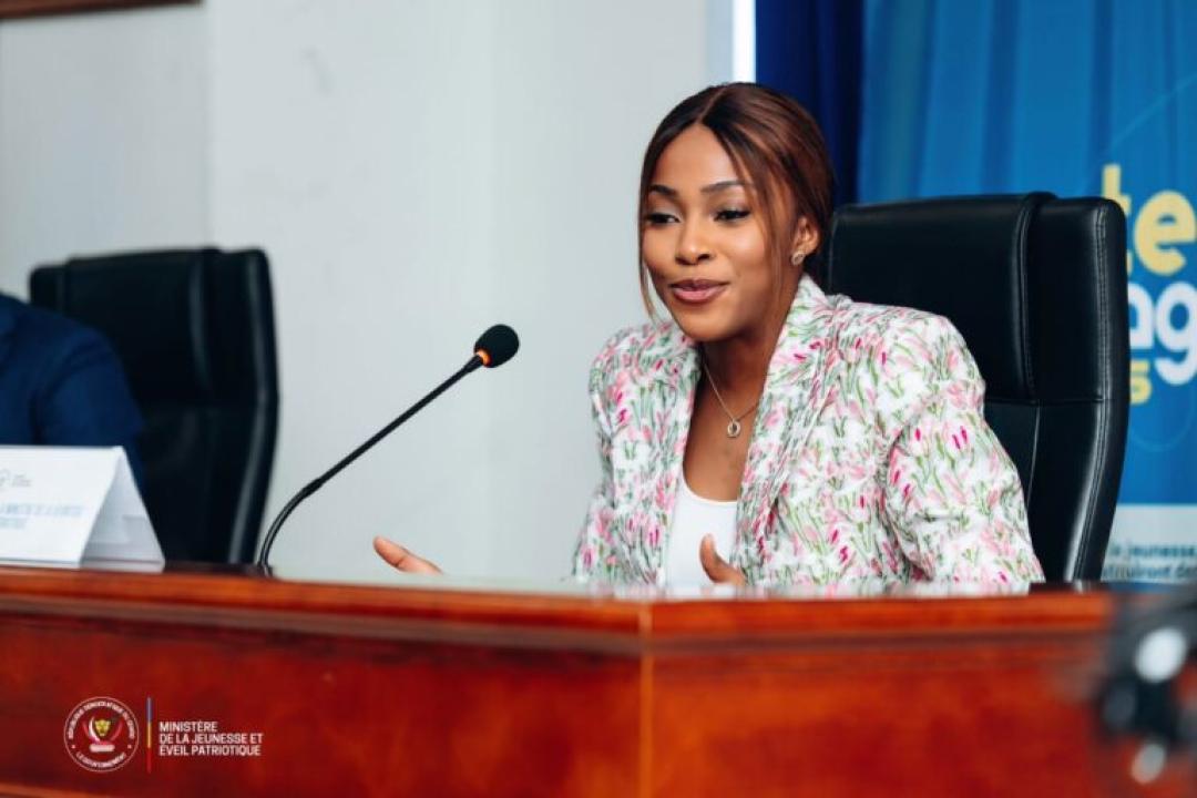 La ministre Congolaise de la Jeunesse et Eveil patriotique, Grâce Kutino