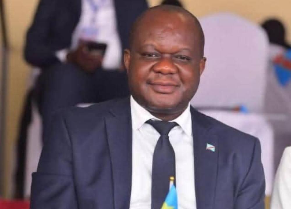 Crispin Mbadu, ministre délégué près le ministre des Affaires étrangères en charge de la Francophonie et de la diaspora congolaise