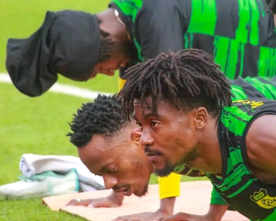 Quelques joueurs de l'AS Maniema Union lors d'une séance d'entraînement. [Photo d'illustration]