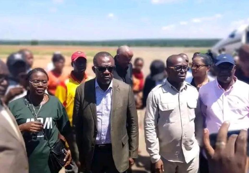 Véron Mosengo et sa délégation à Mbuji-mayi.