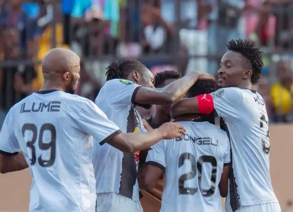 Les joueurs du TP Mazembe en pleine célébration d'un but au Stade Tata Raphaël. [Photo d'illustration]