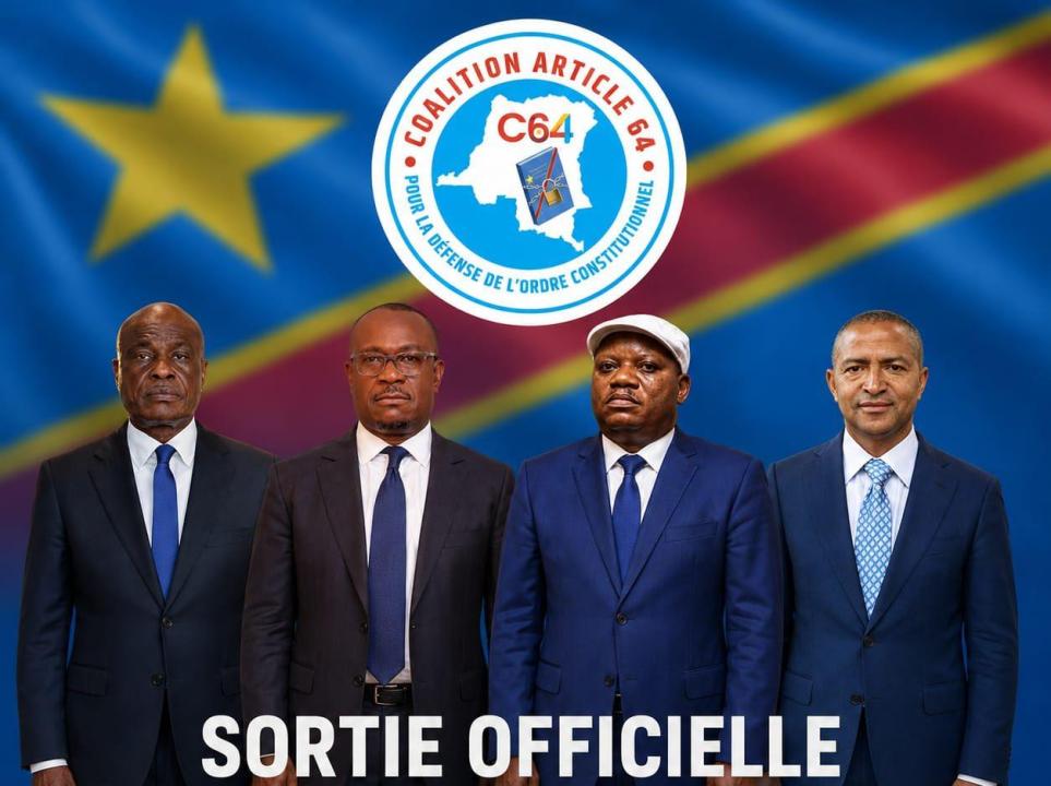 Quelques leaders de l'opposition membres de la Coalition Article 64