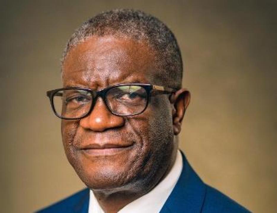 Le Dr Denis Mukwege, prix Nobel d3 la paix 2018