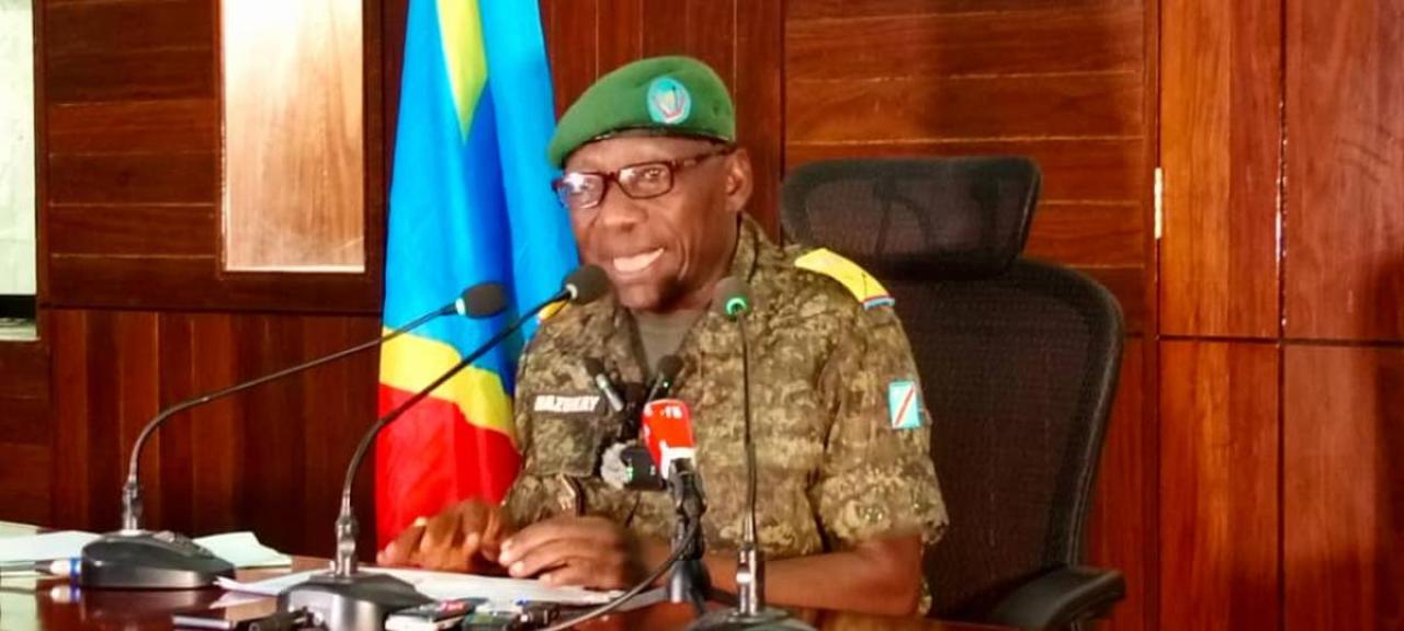 Le lieutenant colonel Mongba Hazukay Mak, porte parole aï des FARDC