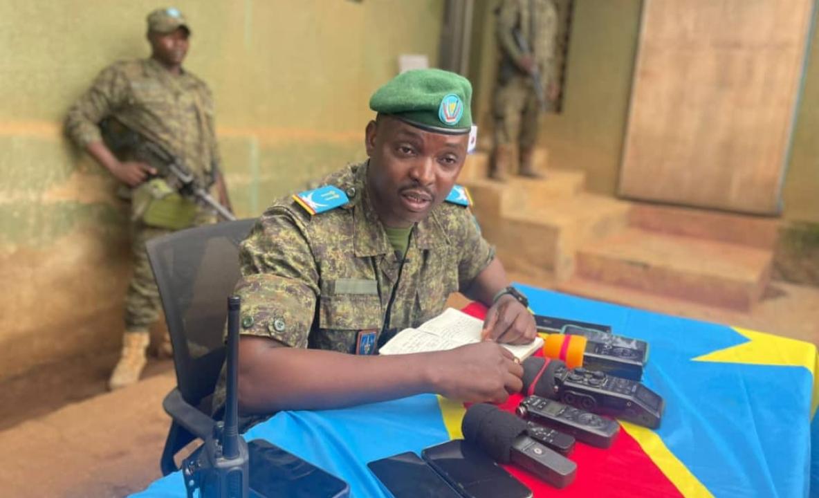 Le lieutenant Marc Elongo, porte-parole des opérations Sokola 1 et Front Nord [photo d'illustration]