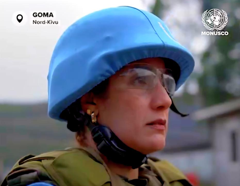 Commandant Hakima Edahri, cheffe de la section d’engagement et point focal genre au sein du bataillon de déploiement rapide marocain de la MONUSCO [photo d'illustration]