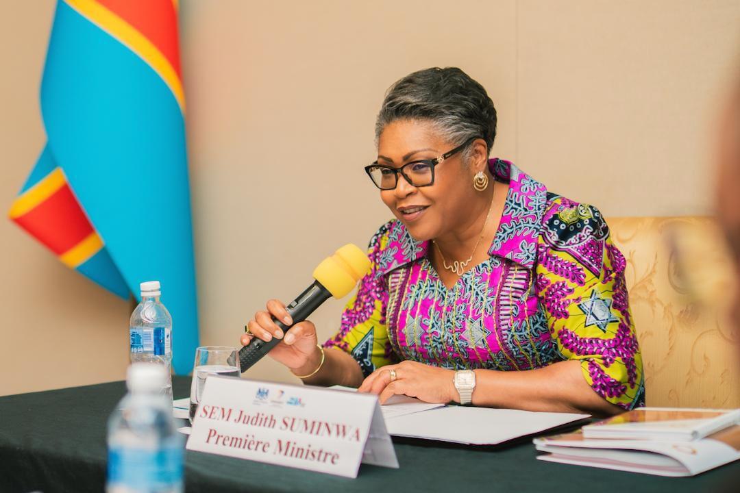 La Première ministre Judith Suminwa Tuluka