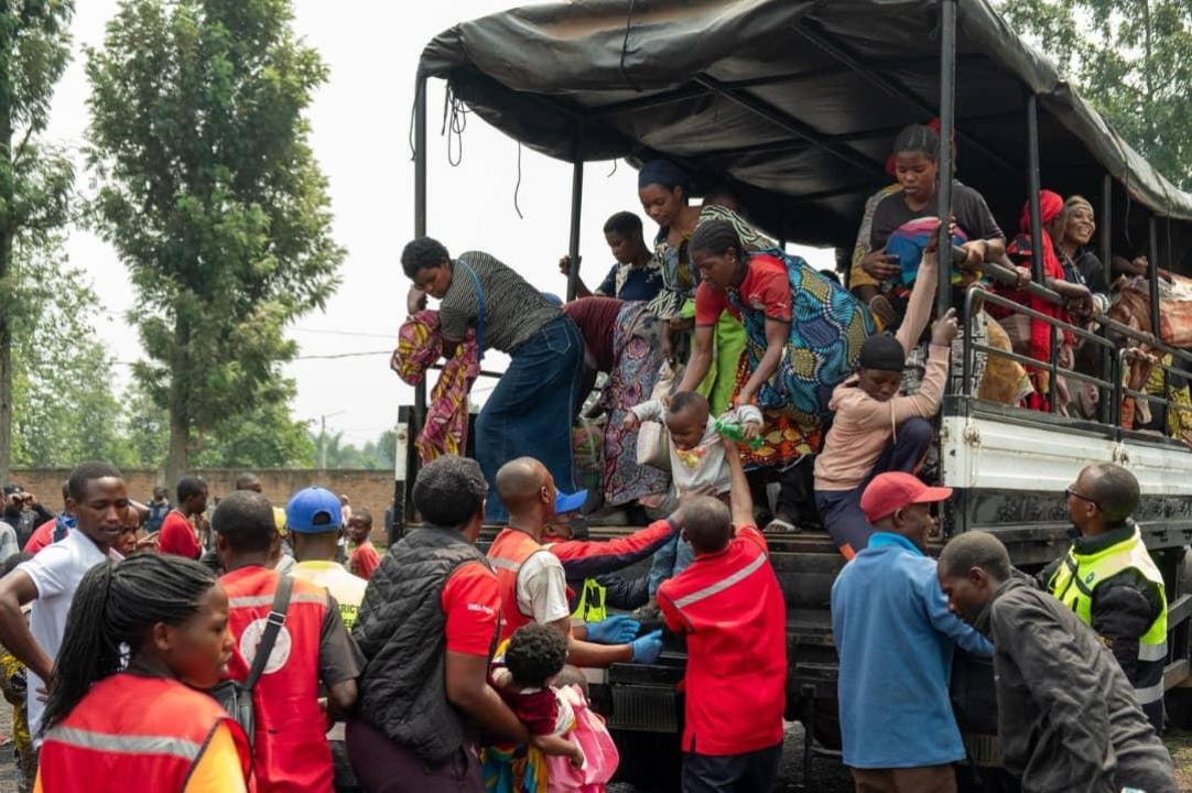 Des réfugiés congolais en provenance du Burundi sont rapatriés dans la ville d’Uvira, au Sud-Kivu.