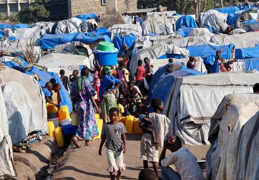 Le site de déplacés de l'hôpital général de Bunia, la capitale de l'Ituri [photo d’illustration]