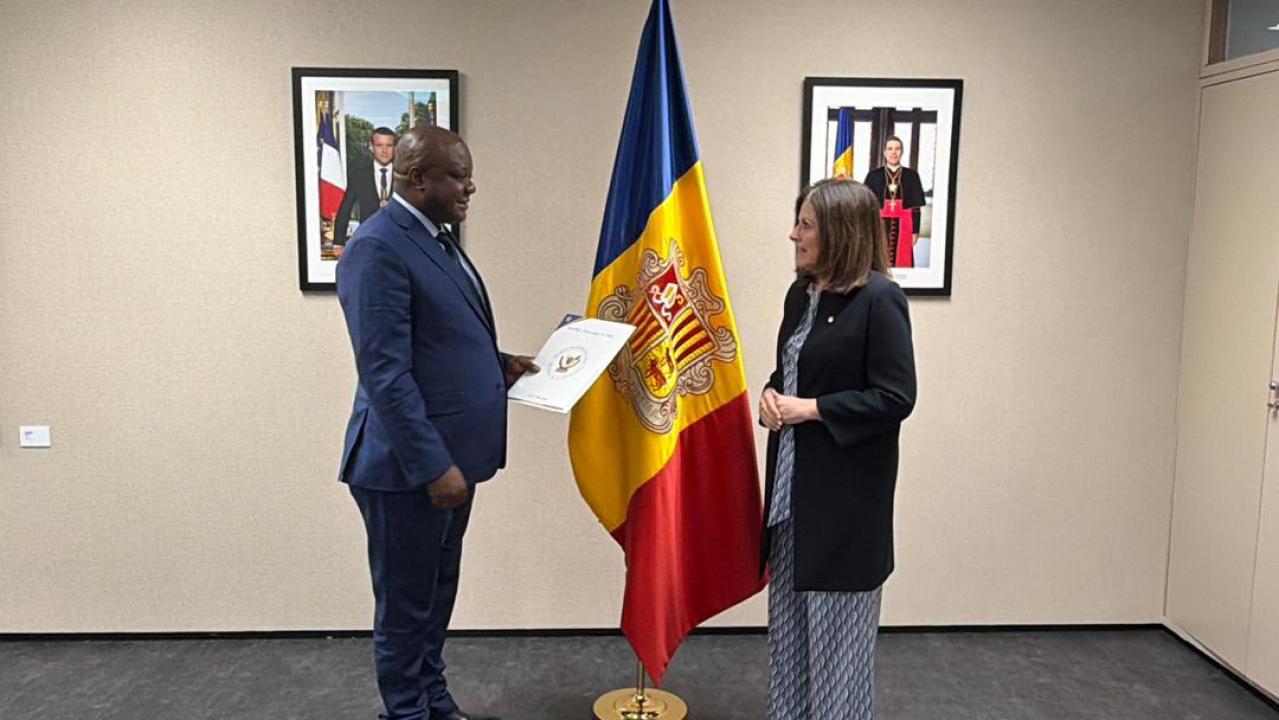 Le ministre en charge de la Diaspora congolaise, Crispin Mbadu, reçu par la ministre des Affaires étrangères de la Principauté d’Andorre, Imma Tor [photo d'illustration]
