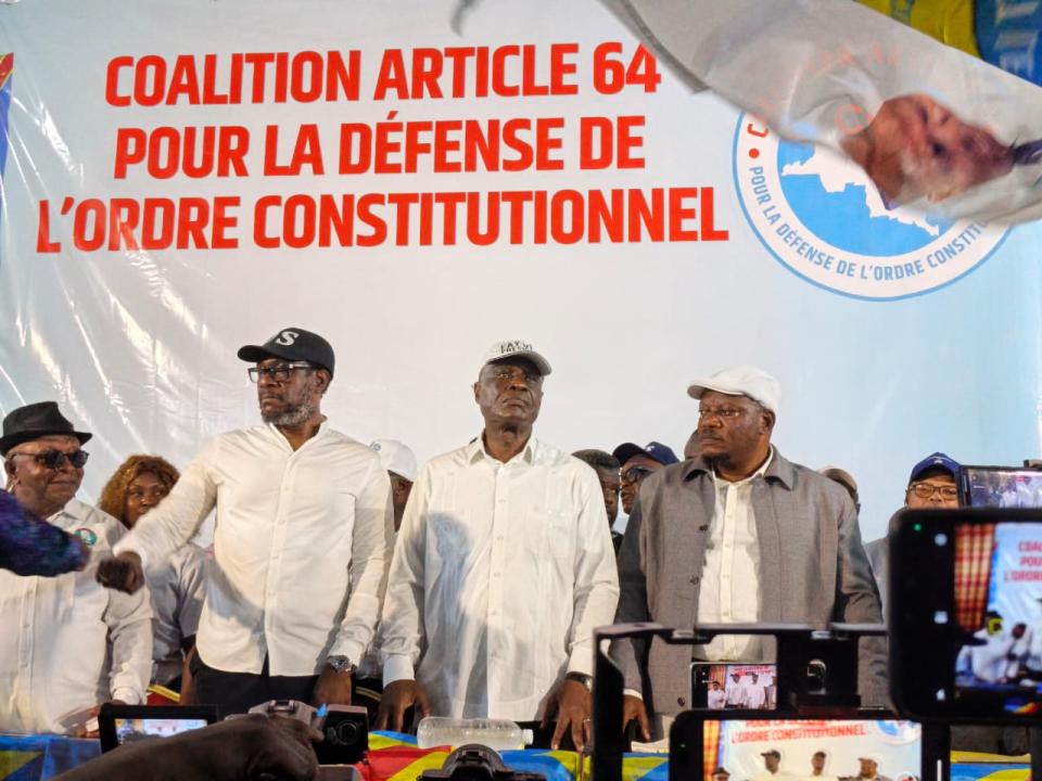 Les leaders de la coalition C64 lors du lancement officiel de cette plateforme politique [ Photo d'illustration]