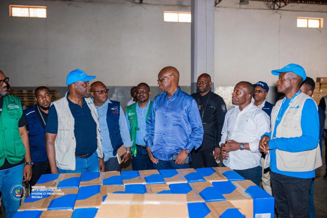Le ministre de la Santé Roger Kamba lors d'une mission d'évaluation contre Ebola à Bunia, ce vendredi 29 mai 2026