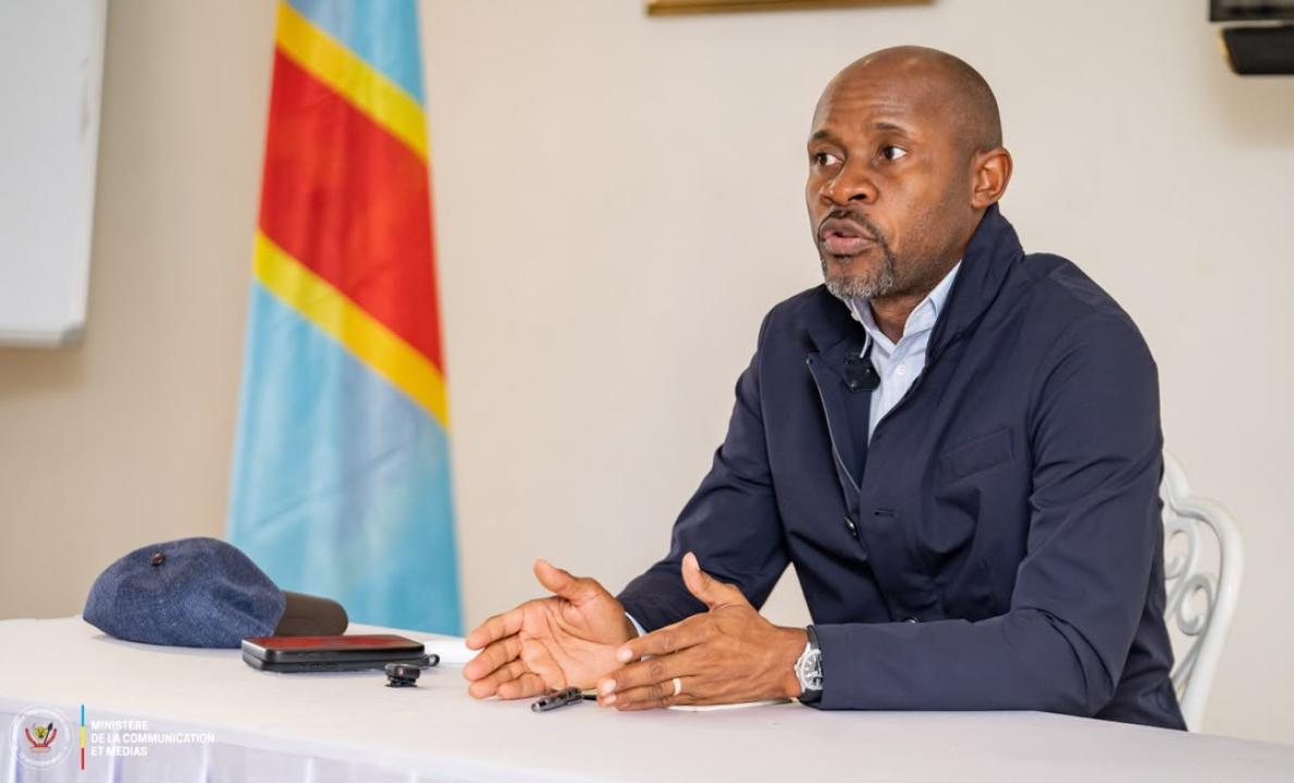 Le ministre de la Communication et Medias, porte-parole du Gouvernement de la RDC, Patrick Muyaya