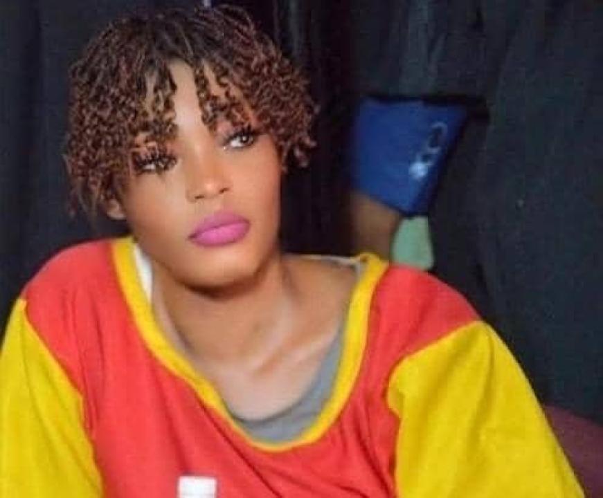 Sujet allemand d'origine congolaise, Honorine Porsche lors de son procès pour cambriolage d'une banque à Kinshasa