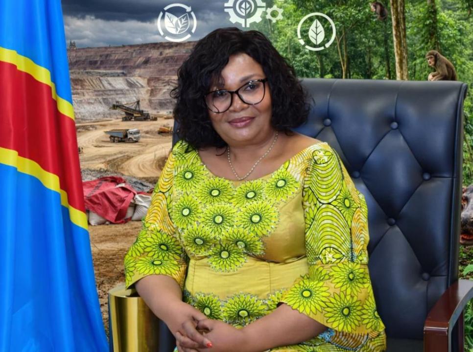 La ministre de l’Environnement Marie Nyange Ndambo