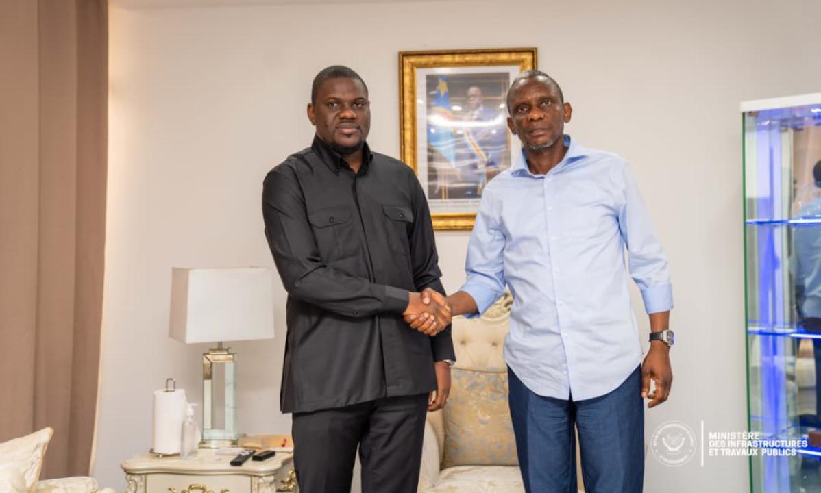 Le ministre des infrastructures John Banza Lunda, et le gouverneur du Kongo-Central, Grâce Bilolo [photo d'illustration]