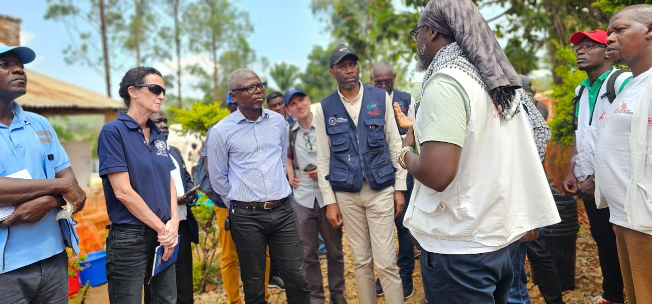 Damien Mama, coordonnateur humanitaire intérimaire en RDC en mission à Bunia, Rwampara et Mongbwalu, au cœur de la zone affectée par l'épidémie Ebola