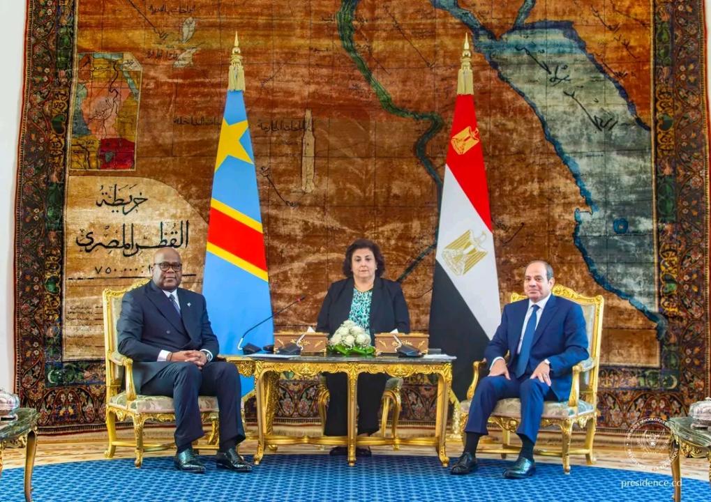 Le Président Félix Tshisekedi et son homologue égyptien Abdel Fatah Al Sissi [photo d'illustration]
