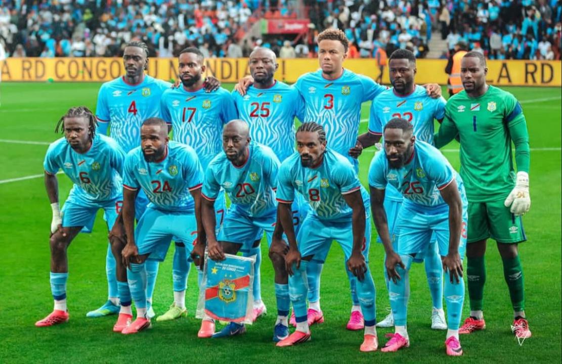 Les Léopards avant le match contre le Danemark, le 03 juin 2026, en Belgique.
