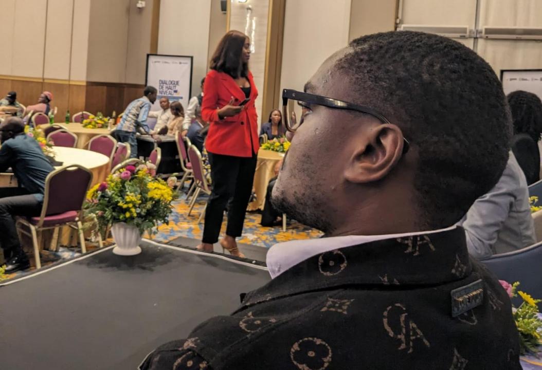 Patient Komayombi, secrétaire exécutif du CVAR-RDC lors d’un événement réunissant les déplacés de l’est à Kinshasa [photo d'illustration]