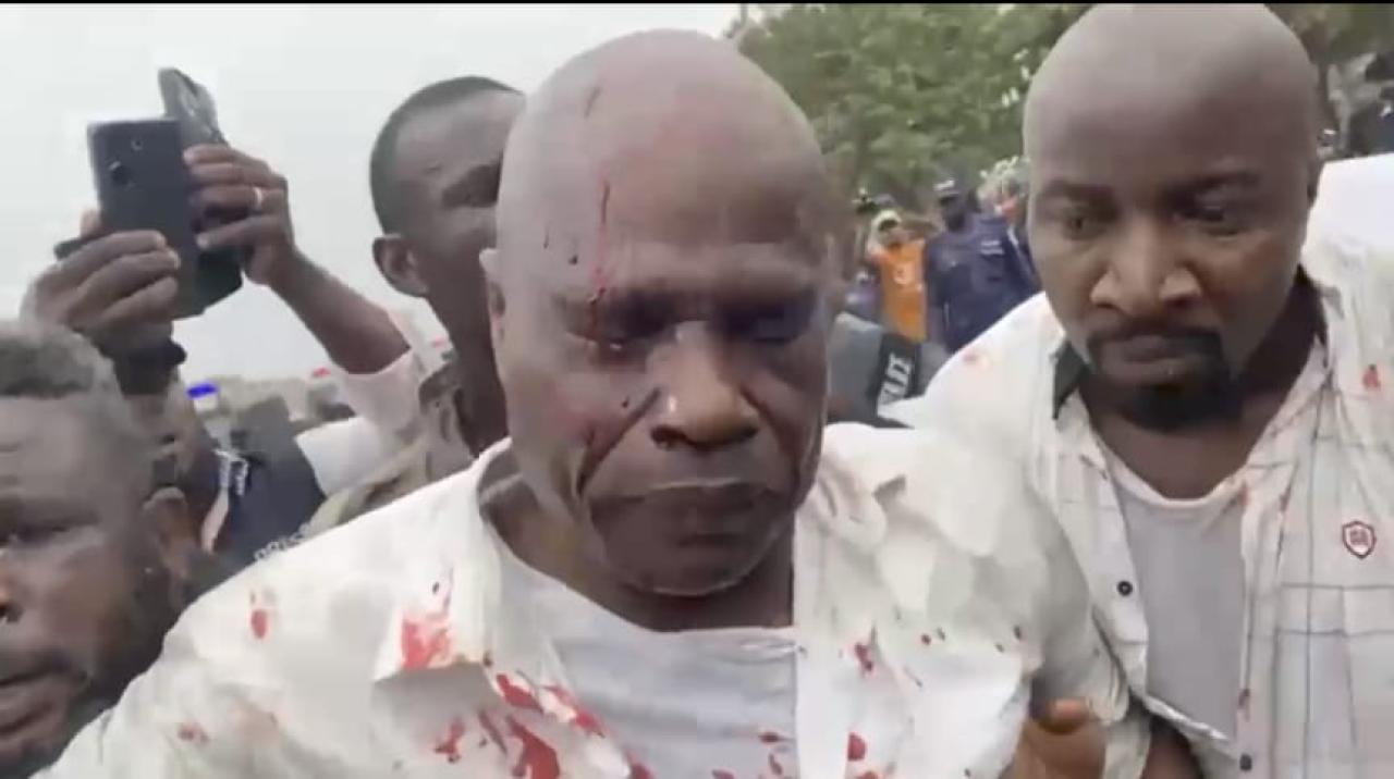 L'opposant Martin Fayulu lors de cette manifestation réprimée par la police [photo d'illustration]