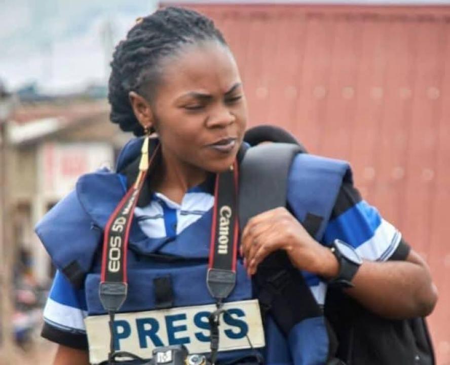 La journaliste Guilaine Kahumula