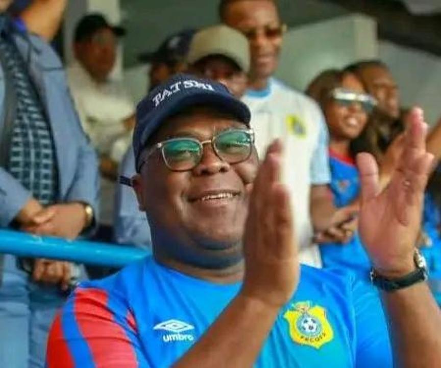 Félix Tshisekedi lors d'un match de l'équipe nationale de la RDC au Stade des Martyrs. [Photo d'illustration]