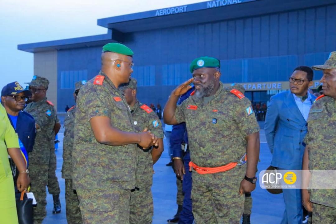 Le général Gaby Kasongo Mulumba, nouveau gouverneur militaire de l’Ituri, à son arrivée à Bunia  [ photo d’illustration ]