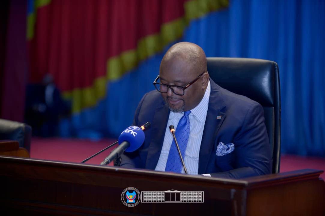 Le speaker de la chambre basse du parlement Aimé Boji
