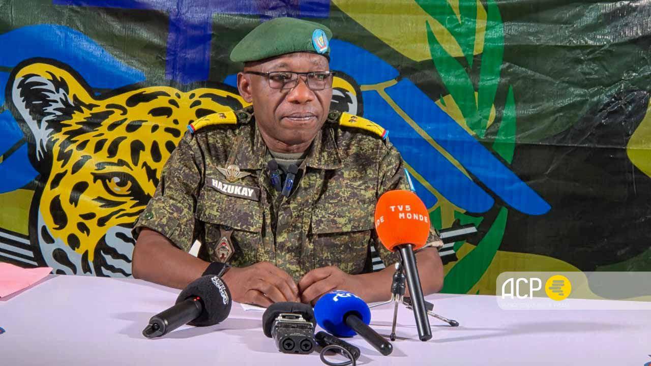 Le lieutenant-colonel Mak Hazukay, porte-parole intérimaire de l’armée congolaise [photo d'illustration]