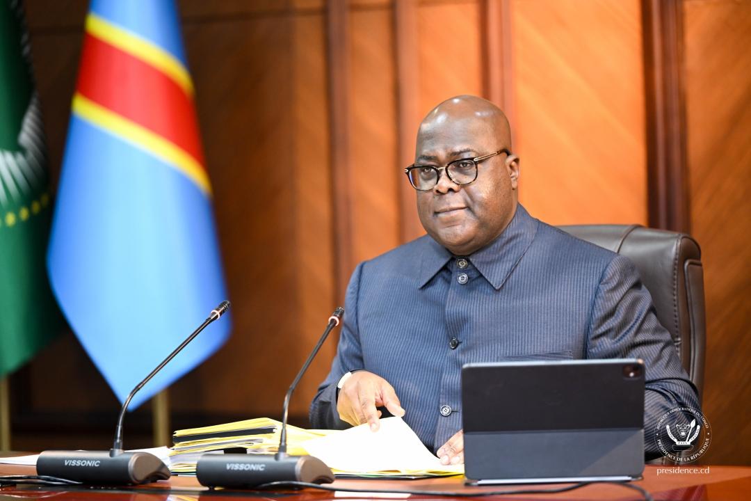 Le chef de l'État, Félix-Antoine Tshisekedi Tshilombo