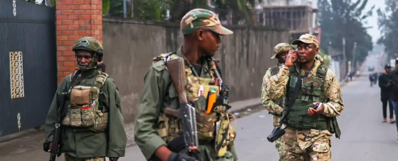 Des rebelles du M23 en patrouille à Goma [photo d'illustration]