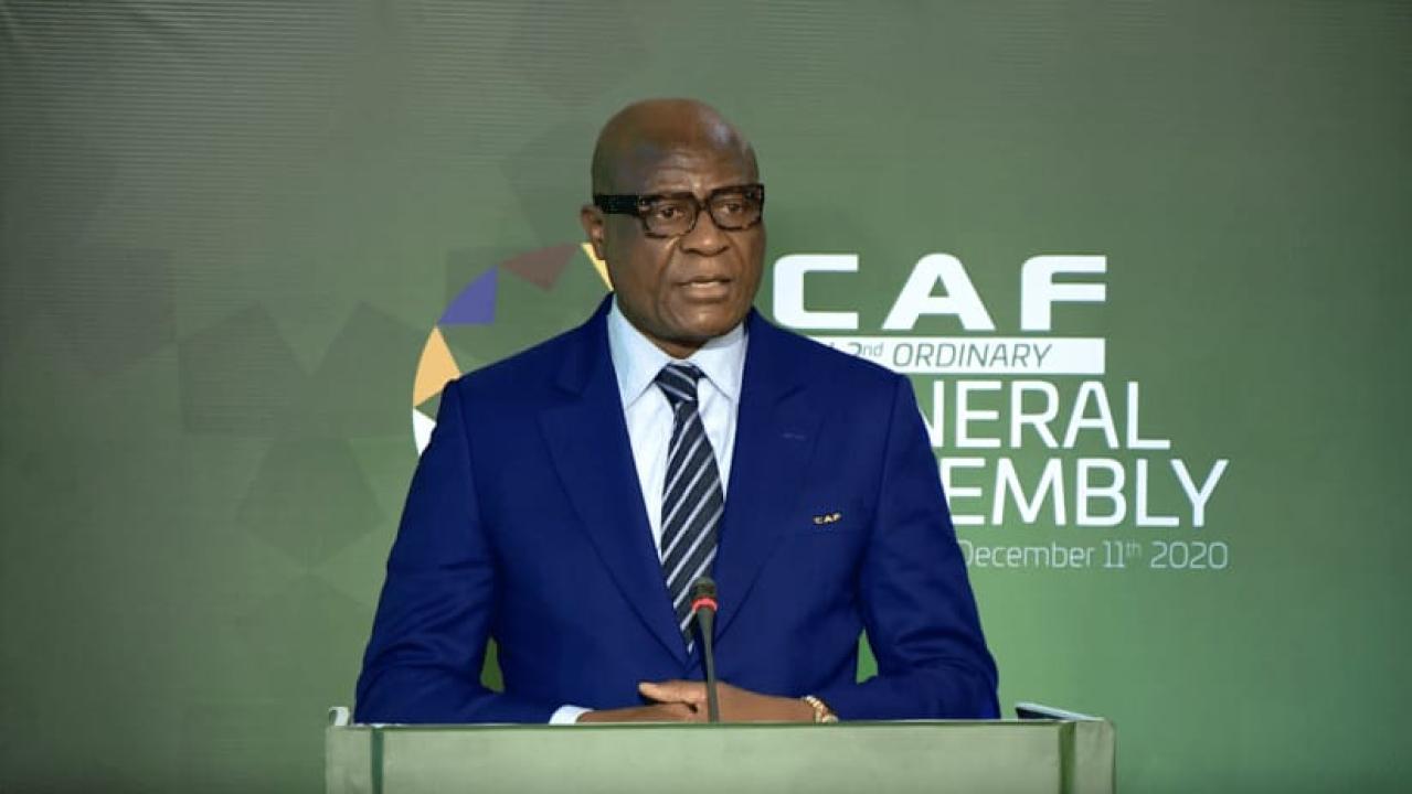 L'ancien président de la FECOFA, Constant OMARI SELEMANI lors d'une assemblée générale ordinaire de la CAF [photo d'illustration]