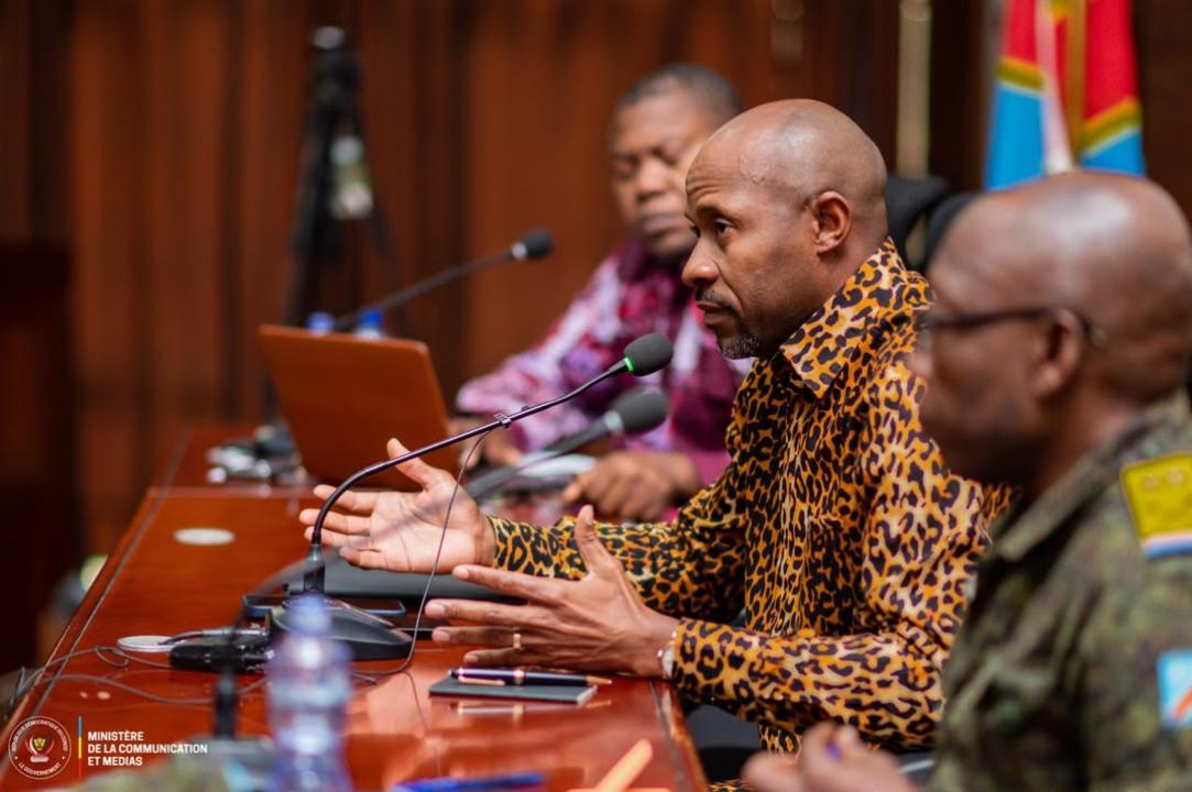 Le ministre de la Communication et Médias, Patrick Muyaya Katembwe