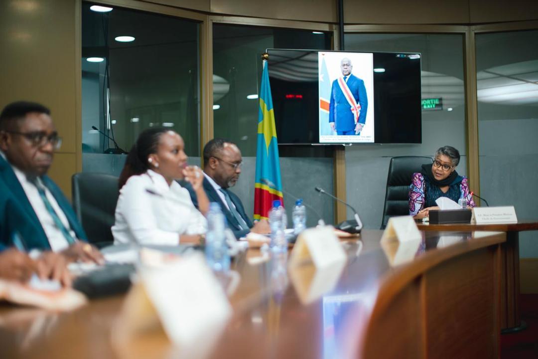 Entretien entre la Première Ministre de la RDC, Judith Suminwa, et la délégation de la Banque mondiale